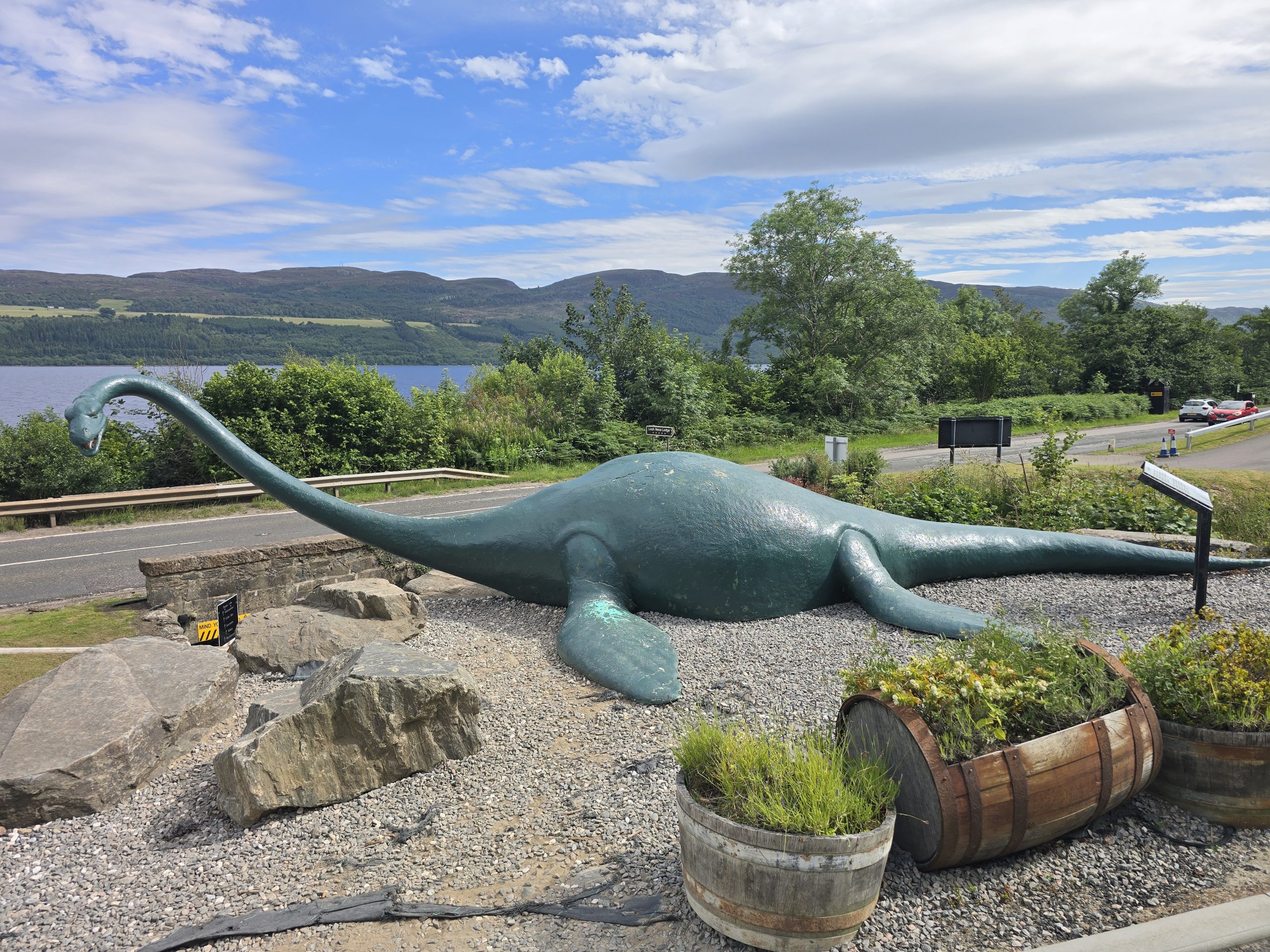 20250629_161251 Nessie statue in Loch Ness
